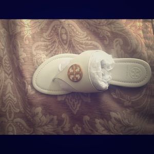 Size 9 White Tory Burch Sandal